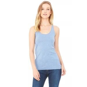 NEW Bella Ladies' Baby‎ Blue Racerback Large Tank Top M-8430